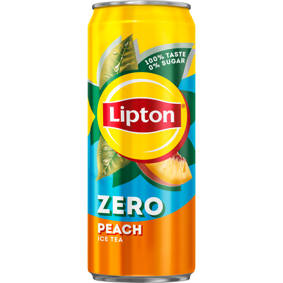 LIPTON Ice Tea Zero Peach — 33 cl